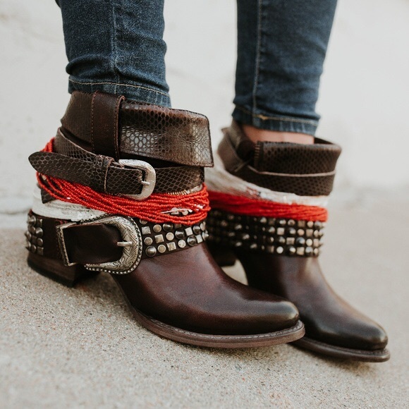 boho ankle booties
